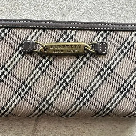 Burberry Blue Label Plaid Zip Around Long Wallet - Picture 3 of 13